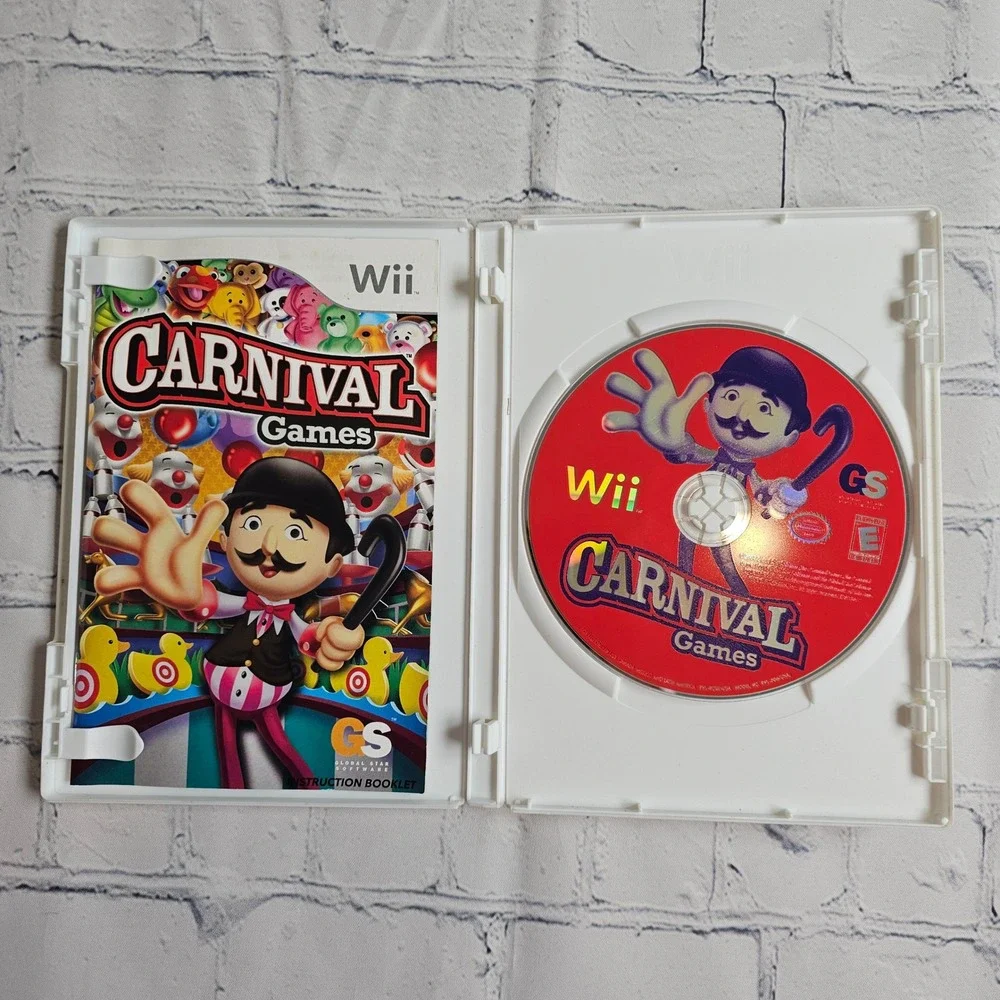 Carnival Games Nintendo Wii Video Game CIB Complete Over 25 Games‎ RVL-RCGE